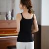 Camisola de Encaje para Mujer Ropa Exterior Verano Delgada Moda Elegante Ajuste Slim Interior sin Mangas Top Base