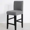 Funda Protectora Elástica para Taburete Alto de Barra para Comedor y Barra, Resistente a Manchas, Funda Completa Cepillada para Silla de Barra, Funda a Prueba de Polvo de Una Pieza