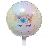 Globos de Decoración para Fiesta de Cumpleaños de Caballo Arcoíris Morado Rosa Grandes Transfronterizos Globos de Película de Aluminio de Unicornio Ensamblados en 3D