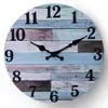 Una generación de reloj de pared transfronterizo retro simple reloj de madera colgante de pared decorativo reloj redondo reloj creativo silencioso