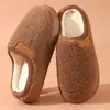 26 nuevas pantuflas de algodón de invierno cómodas y de color liso, de marca, para hombre y mujer, estilo pareja, pantuflas de algodón cálidas al por mayor
