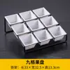 Plato para snacks de imitación de porcelana acrílica bar KTV tazón para semillas de melón cacahuetes frutas secas plato para snacks y frutas con marco de hierro grueso