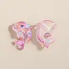 Veneer de Resina Transparente con Dibujo de Estrella Degradada, Cuentas con Agujero Pasante, Cuentas Sueltas, Accesorios para Joyería DIY, Lote al Por Mayor