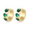 Agulha de Prata S925 Europa e América Mais Vendido Estilo Ins Fivela de Orelha Coração Amor Brinco Argola Moda Feminina Moda Design de Coração com Diamante Brincos