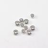 Cuentas para Llantas de Plata de Xizang Transfronterizas Agujero Grande Accesorios para Joyería DIY Anillo Curvo Cuentas de Posicionamiento Cuentas Planas Brillantes Cuentas de Accesorio Antiguo