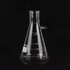 Matraz de Filtración por Succión 250ml 500ml 1000ml Matraz Cónico con Tapón de Goma Matraz de Erlenmeyer Instrumento de Enseñanza Experimento