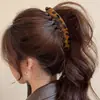 Herramienta de Fijación para Cola de Caballo Alta Plisada de Malla Pinza de Garra para Mujeres, Pinza Banana para la Parte Posterior de la Cabeza, Pinza Vertical, Pasador Accesorio para el Cabello