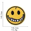 Pegatinas de Tela con Expresiones de Emoji Accesorios para Ropa Calcomanías Decorativas Parches Divertidos Serie de Insignias Redondas Lindas de Smiley
