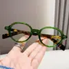 Moda Lector de Libros Gafas de Lectura Lisas para Mujer Montura Redonda Carey Se Pueden Combinar con Montura Óptica para Miopía Gafas Anti-Luz Azul Venta al por Mayor