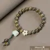 Pulsera de Sándalo Verde Añejo Argentino al por Mayor para Hombres y Mujeres, Joyería de Madera Cultural y Artística, Fábrica de Cuentas de Oración de Mano