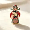 Imanes de nevera metálicos magnéticos estilo chino con trajes de la Ópera de Pekín, souvenirs culturales creativos