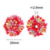 Flor de resina de diamante pesado, bola de broca de argila para flores, bola de flor de strass, contas, corrente para celular DIY, caneta com contas, material de acessórios