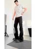 Pantalones Casuales de Bolsillo Plegado Resistentes Americanos de Comercio Exterior para Hombres y Mujeres Hip-Hop de Calle Alta Pantalones Rectos Sueltos de Gama Alta