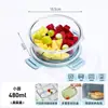 Pote de Vidro Espesso para Micro-ondas, Marmita, Caixa Bento, Tigela de Sopa, Recipiente de Alimentos Compartimentado Selado para Levar Refeições para o Trabalho
