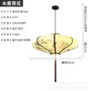 Lustre Pendente Disco Voador Tecido Lanterna Decorativa Lanterna Sala de Estar Sala de Jantar Estilo Chinês Móveis de Restaurante Pintados à Mão Chinês E27