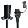 Adaptador de Enchufe para Carro Remolque Americano Cable de Extensión Conversión de 7 Pines a 4 Pines Cable de Alimentación Enchufe para RV Cable de Alimentación