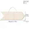 5 Flechas de Madera en Blanco Manualidades DIY Decoración de Números de Casa Decoración de Pared Pintada a Mano Adornos Colgantes