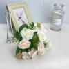 Hortênsia Rosa Artificial Flor Pequeno Buquê Decorações para Gabinete de Vinho em Casa Decoração de Casamento Artesanato para Decoração Atacado