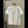Camiseta Deportiva Casual de Verano para Hombre, Transpirable, que Absorbe el Sudor, Cuello Redondo, Manga Corta, Delgada, Amigable con la Piel, de Secado Rápido