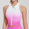 Camiseta Deportiva de Manga Corta para Mujer de Nuevo Estilo Transfronteriza, Secado Rápido, Transpirable, Sin Mangas, Ropa de Tenis, Camiseta Polo para Correr al Aire Libre, Golf