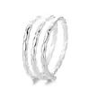 Anillo de tres capas de línea de plata de ley S925 para mujer, elegante, retorcido, geométrico, de alta gama, estilo frío, anillo para el dedo índice