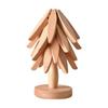 Un Adorno de Madera de Haya de Árbol, Tapete Aislante, Tapete Creativo para Mesa de Comedor, Tapete para Olla Antiescaldante y Resistente a Altas Temperaturas, Posavasos, Tapete para Tazón Doméstico