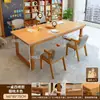 Escritorio para sala de estar, escritorio largo grande para leer y estudiar, mesa de comedor para el hogar, mesa doble larga, estación de trabajo para computadora