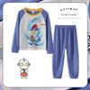 Pijama Longo para Meninas e Meninos Primavera e Outono Fino Absorvente de Suor Estilo Princesa Fofo para Meninas Roupa de Casa Infantil