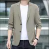 En Stock y Suministro Estable, Traje Delgado de Verano para Hombre Transfronterizo con Protección Solar, Estilo Casual de Negocios, Modelo Nuevo 2026 para Trabajo en Grupo