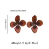 E14217 Serie Maillard Otoño e Invierno Pendientes de Flor con Temperamento Diseño para Mujer Pendientes Dulces Pendientes Casuales y Más Fáciles de Combinar