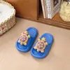 Pantuflas infantiles de EVA diseño de tortuga para niños y niñas, calzado de verano para exteriores, sandalias antideslizantes de suela suave para interior y exterior, antideslizantes de verano