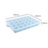 24 Grade Molde De Silicone 15 Grade Caseiro Conjunto De Molde De Gelo Quadrado Caixa De Gelo Quadrada Com Tampa Caixa De Gelo Quadrado Freezer Rápido