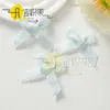 Lazo con Borde de Encaje Estilo Francés, Serie de Colores Claros Macaron Curativos, Accesorio para el Cabello Hecho a Mano Suave y Versátil, Accesorio para Decoración de Regalos