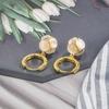 Aretes de Piedra Ojo de Gato para Mujer Otoño e Invierno 2022 Nuevos Aretes Elegantes de Moda Nicho Hebilla para la Oreja Aretes de Lujo Ligero Aretes Avanzados