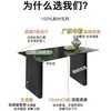 Marca Minimalista Negro Mate Pizarra Combinación Mesa y Silla Comedor Apartamento Pequeño Lujo Ligero Hogar Casa de Alquiler Mesa de Comedor Rectangular