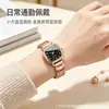 Nuevo reloj para mujer, reloj de cuarzo de vidrio de alta gama de nicho para niñas, reloj de aleación de lujo ligero de moda para mujeres, al por mayor