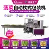Máquina Envasadora Automática Completa de Espinacas, Máquina Envasadora de Lechuga, Col de Hoja y Rábanos, Máquina Envasadora Tipo Almohada de Frutas y Verduras Frescas