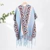 Manto Estilo Étnico Feminino Quente Pastagem de Xizang Qinghai Yunnan Lijiang Xinjiang Turismo Foto Lenço Super Feérico