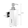 Dispensador de jabón de acero inoxidable 304 transfronterizo para pared de baño de hotel, champú, gel de ducha, desinfectante de manos, dispensador de presión