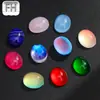 Resina Cristal Moca Diamante Nova Oval Plana Joias para Nail Art Cor Mágica DIY Decoração de Armadura Vestível