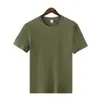 Camiseta de Manga Corta, Cuello Redondo, Algodón Puro Pesado de Color Sólido Holgada Cultural para Hombre, Camiseta con Mangas Cortas, en Stock para Hombre