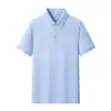Camisa tipo polo de algodón personalizada para trabajo para hombre con diseño de logotipo para actividades de team building, camiseta de manga corta hipoalergénica para empresa al por mayor