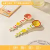 Cuchara de Cerámica Linda Estilo Ins para Niñas, Cuchara para Alimentación de Bebés del Hogar, Cuchara para Postre de Alta Apariencia, Cuchara para Yogur y Avena