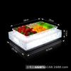 Plato de fruta con patrón de hielo acrílico luminoso para bar, plato de fruta nuevo para discoteca KTV, plato de fruta seca para refrigerio