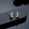 Aretes del Zodiaco Doce para Hombres, Aretes de Diseño Original Personalizado de Moda y Tendencia para Mujeres, Joyería para Orejas Versátil Simple y de Gama Alta