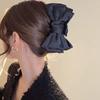 Moño Escape Princesa Pinza de Agarre Doble Cara Negro Pasador de Pelo de Alto Sentido Parte Trasera Cabeza Pinza de Tiburón Accesorios para el Cabello Sombrerería Venta al por Mayor