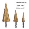 Xin Feiyang Hexágono Handle Straight Groove Step Broca Pagode Broca Step Bit Alargamento Broca Conjunto de Alargamento Artefato