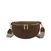 Bolso de Pecho de Moda, Bolso Pequeño de Color Sólido para Mujer de Nicho, Bolso Cruzado para Hombro de Viajero, Bolso de Pecho con Correa Ancha, Bolso de Cintura para Teléfono Casual