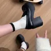 Zapatos Pequeños de Cuero Estilo Británico para Mujer Otoño 2026 Nuevos Zapatos de Uniforme JK para Chicas Calientes Suela Gruesa Zapatos Individuales Mocasines Versátiles de Tacón Alto Grueso