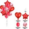 Set de globos de película de aluminio de 18 pulgadas, 14 piezas, lentejuelas perladas, color oro rosa, decoración para fiesta de cumpleaños infantil, diseño de ambiente, globo